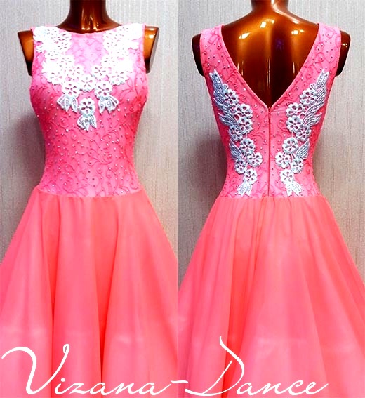 Платье стандарт Юн-2 "Розовая гортензия"  Прокат-550 грн.